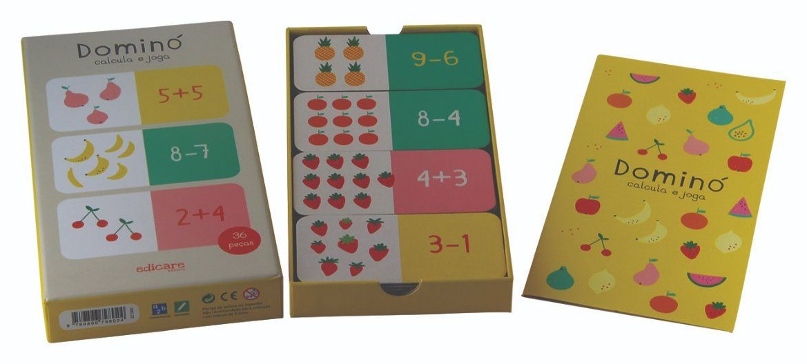 Domino number cards