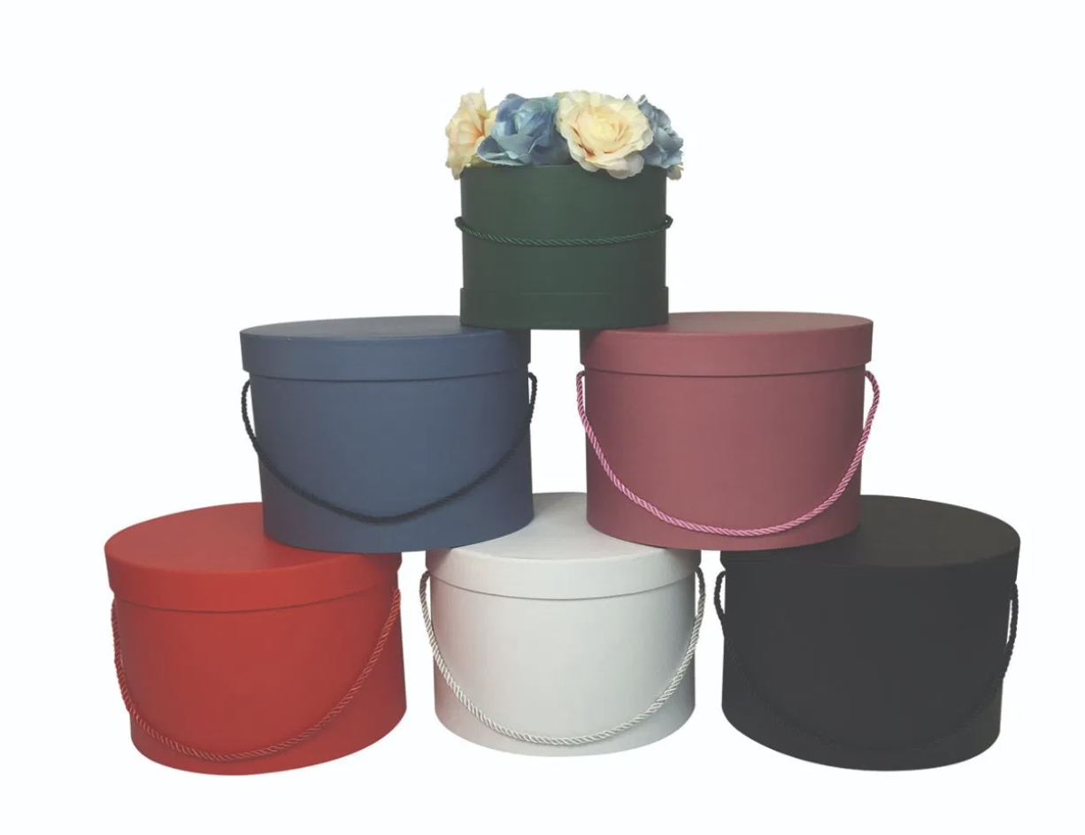 Round gift boxes - assorted colors